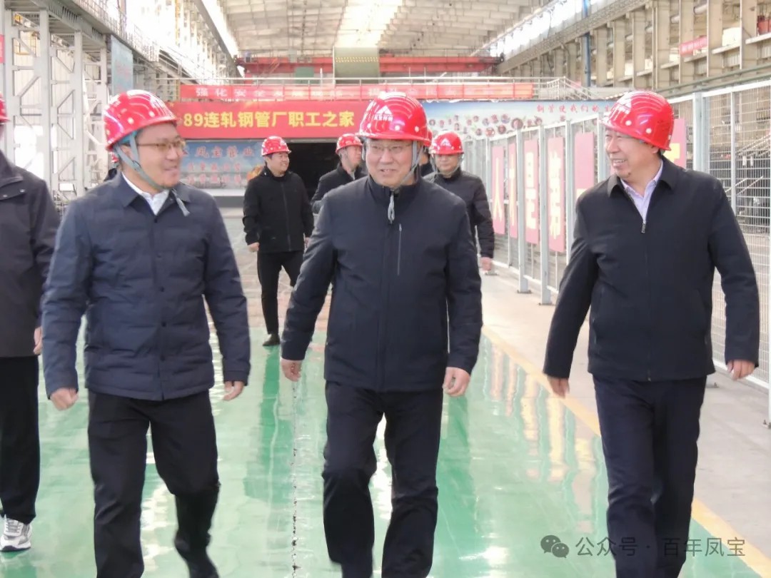 安阳市精品钢及深加工产业集群调研组到华亿网页版_华亿(中国)官方管业调研